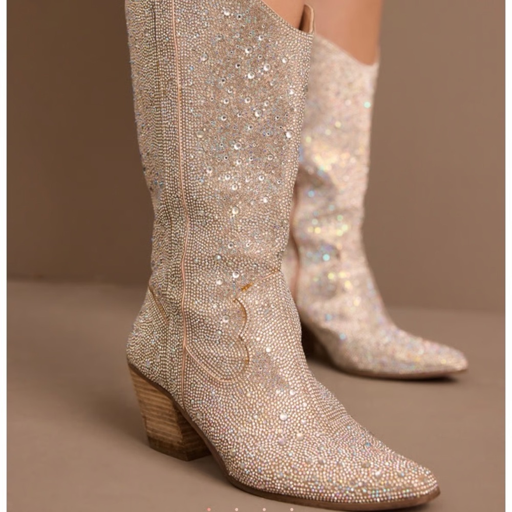 Rhinestone sparkle cowgirl / cowboy boots